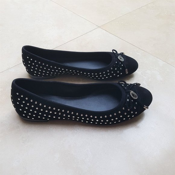 BCBGeneration Black Suede Flats (NEW) - Picture 5 of 10